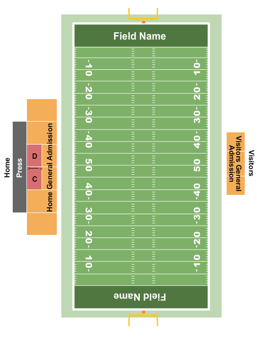 Mojo Field At Mountaineer Bowl Football Seating Chart