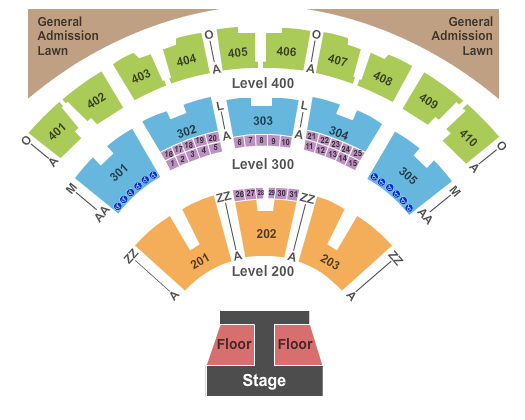 Budweiser Stage - Toronto Luke Bryan Seating Chart