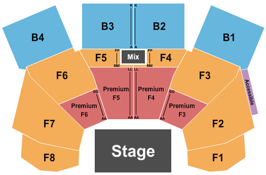 Molson Canadian Centre at Casino New Brunswick Endstage w/ Premiums Seating Chart