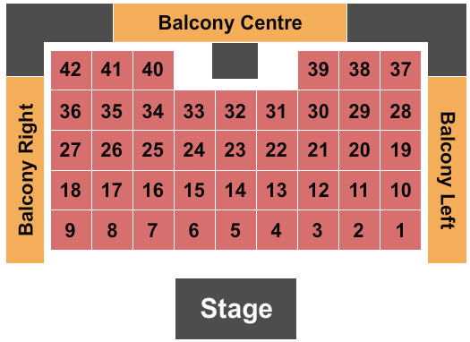 Molson Canadian Studio at Hamilton Place Endstage Tables Seating Chart