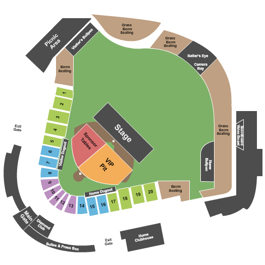 Momentum Bank Ballpark Seating Chart