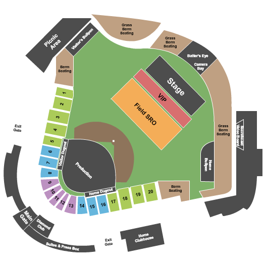 Momentum Bank Ballpark Concert Seating Chart