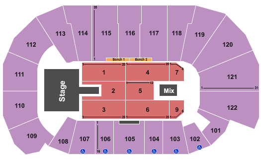 Avenir Centre Def Leppard Seating Chart