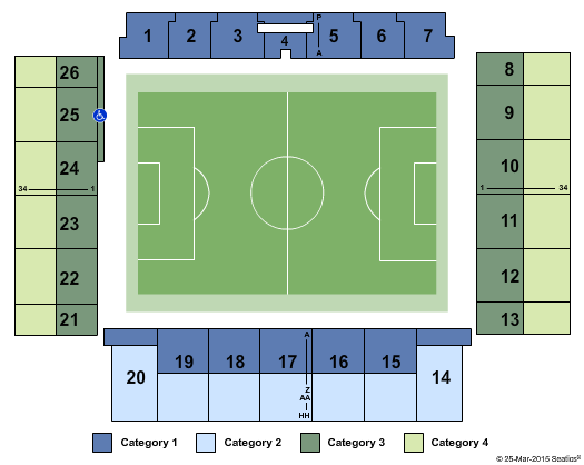 Croix-Bleue Medavie Stadium Soccer Seating Chart