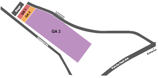 Monmouth Park Racetrack Drive-In - GA 1, 2, and 3 Seating Chart