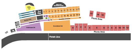 Monmouth Park Racetrack Racing 2 Seating Chart