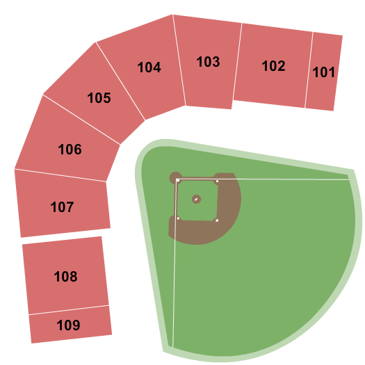 Monongalia County Ballpark Baseball Seating Chart