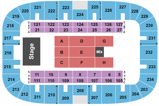 Monroe Civic Center Arena An Event Of Praise Seating Chart