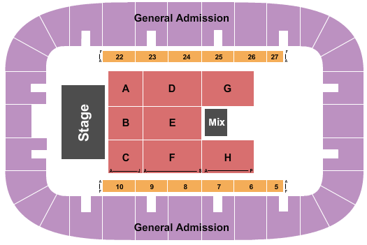 Monroe Civic Center Arena Yolanda Adams Seating Chart