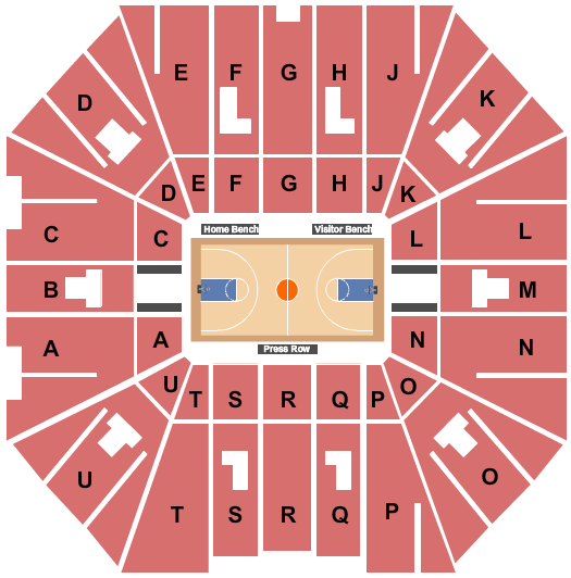 Montagne Center Basketball Seating Chart