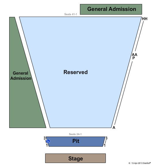 Garden Theatre At Montalvo Arts Center Garden Theatre - Pit Seating Chart