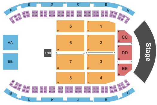 Monterey Fairgrounds End Stage Seating Chart