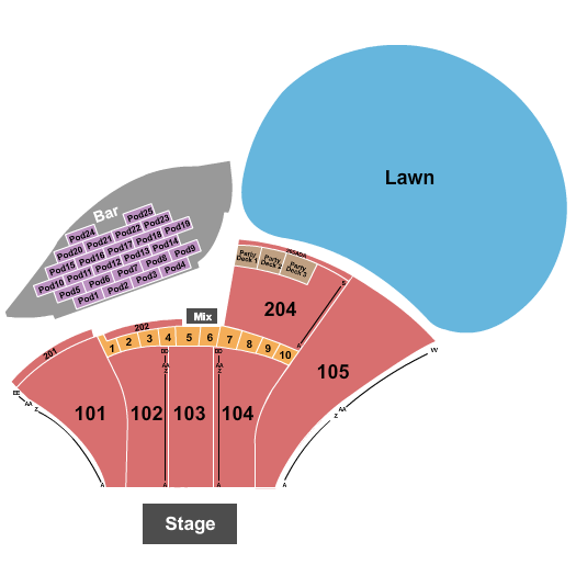 Moody Amphitheater Seating Chart