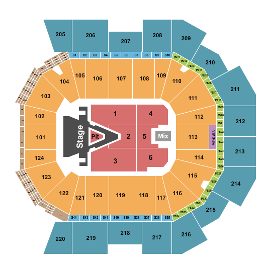 Moody Center ATX Aerosmith 2023 Seating Chart