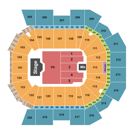 Moody Center ATX Billy Strings Seating Chart