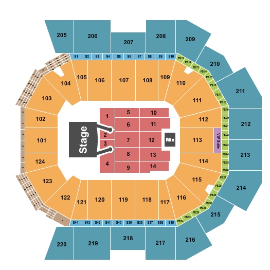 Moody Center ATX Little Big Town Seating Chart