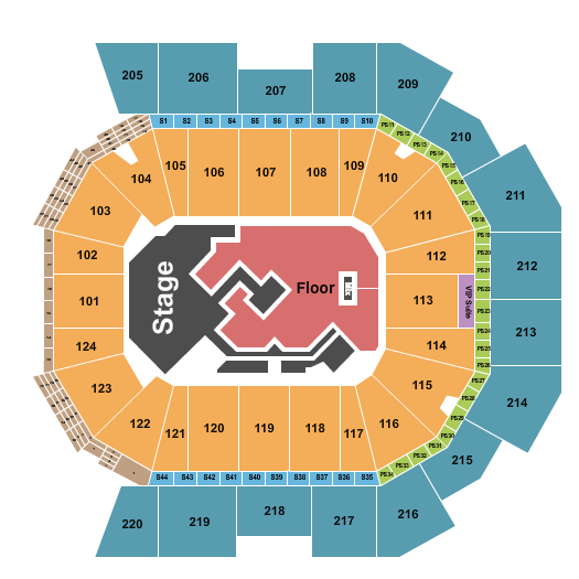 Moody Center ATX CMT Awards Seating Chart