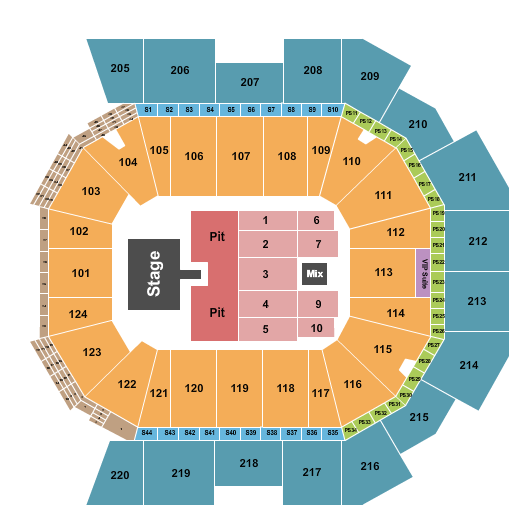 Moody Center ATX Cage the Elephant Seating Chart