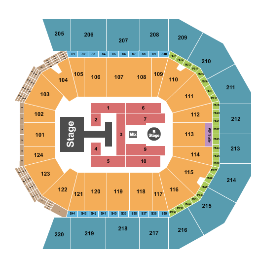 Moody Center ATX Descendants & Zombies Seating Chart