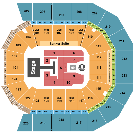 Moody Center ATX Seating Chart