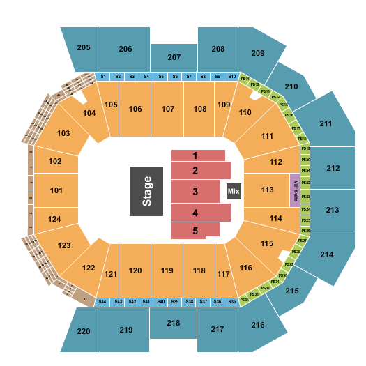 seating chart for Moody Center ATX - Endstage-3 - eventticketscenter.com