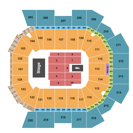 Moody Center ATX Endstage 4 Seating Chart