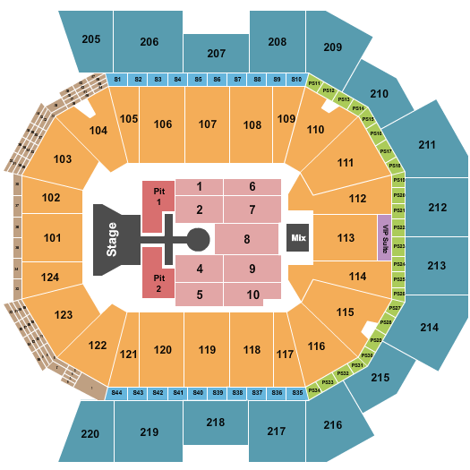 seating chart for Moody Center ATX - Maverick City - eventticketscenter.com