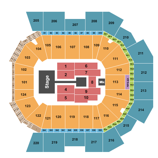 Moody Center ATX Michael Buble Seating Chart