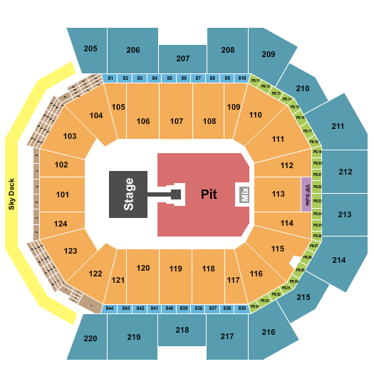 seating chart for Moody Center ATX - Muse - eventticketscenter.com