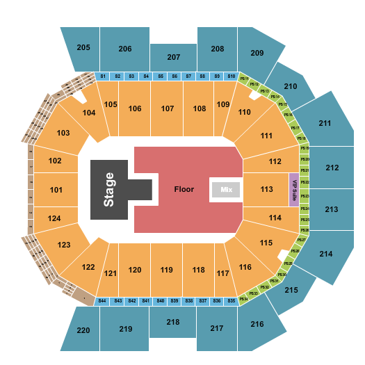 seating chart for Moody Center ATX - Paramore - eventticketscenter.com