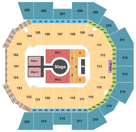 Moody Center ATX Peso Pluma Seating Chart