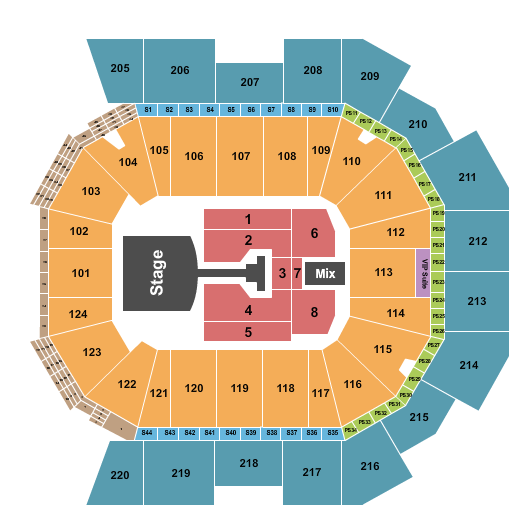 Moody Center ATX Pink Seating Chart