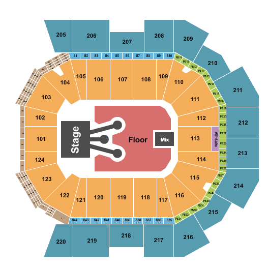 Moody Center ATX Rod Wave Seating Chart