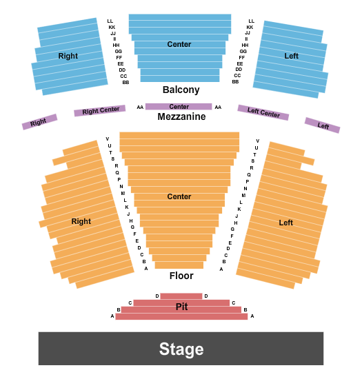 Moon Area High School End Stage Seating Chart