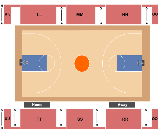 Moore Gymnasium Basketball Seating Chart