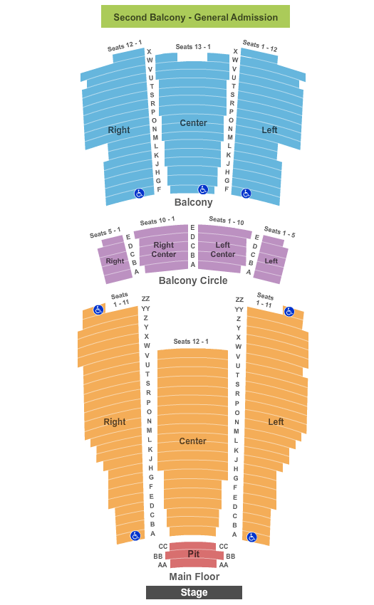 Moore Theatre Seating Chart - Seattle