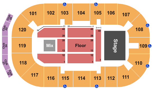 Moose Jaw Events Centre Endstage Seating Chart
