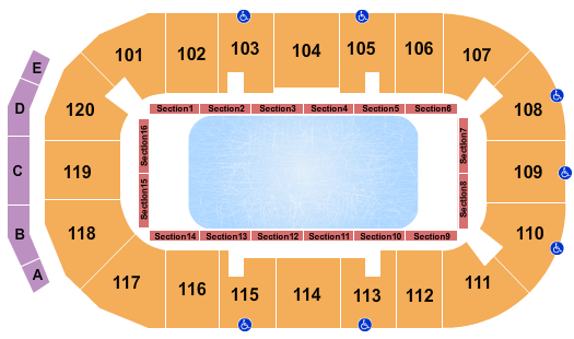 Moose Jaw Events Centre Stars on Ice Seating Chart