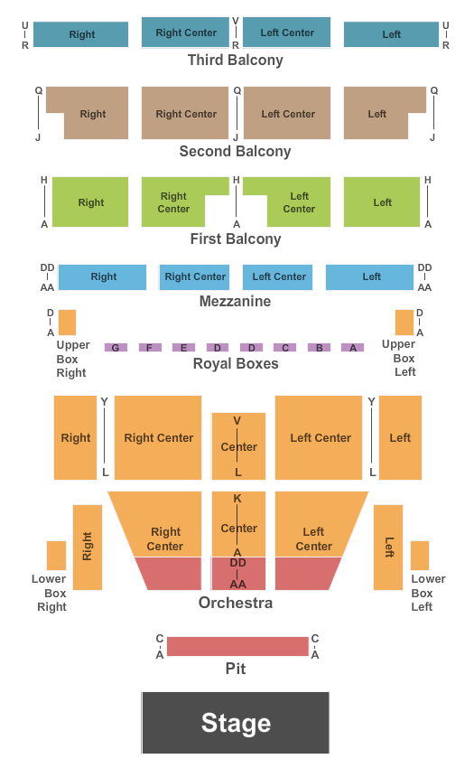 Morris Performing Arts Center Seating Chart