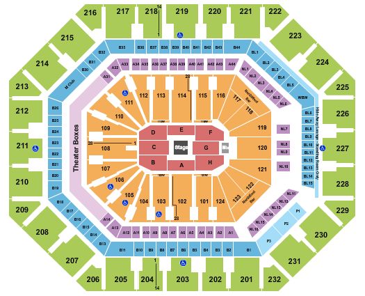 Mortgage Matchup Center Seating Chart