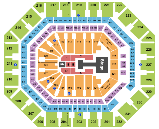Mortgage Matchup Center Seating Chart