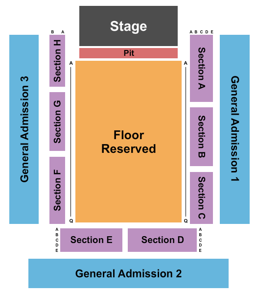 Morton Combs Athletic Center Endstage Seating Chart