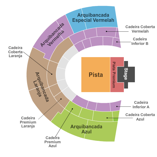 Estadio do Morumbi Black Sabbath Seating Chart