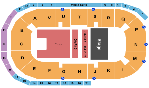 Moose Jaw Events Centre Brad Paisely Seating Chart