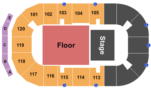 Temple Gardens Centre Endstage Rsvd Seating Chart