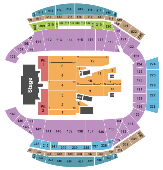 Mosaic Stadium At Taylor Field Guns N Roses Seating Chart