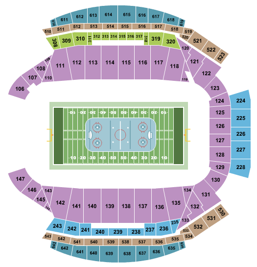 Mosaic Stadium At Taylor Field Hockey Seating Chart