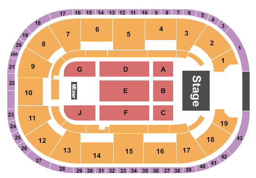 Motorpoint Arena - Nottingham Endstage 2022 Seating Chart