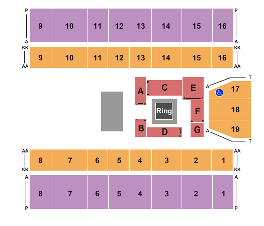 Marshall Health Network Arena All Elite Wrestling Seating Chart
