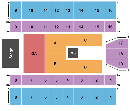Marshall Health Network Arena Korn Seating Chart